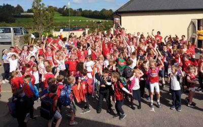 Cork Minor Footballers Visit Knockskeagh