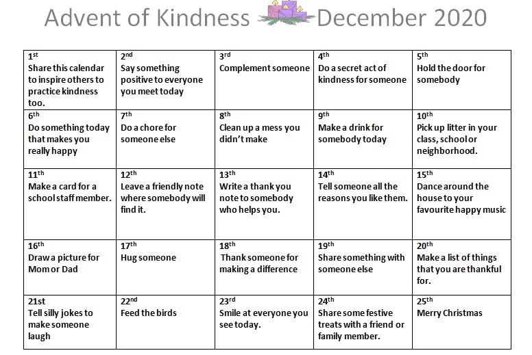 Advent of Kindness 2020