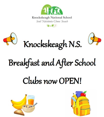 Breakfast and After School Club Open